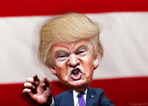 Donald Trump caricature.flickrCC.DonkeyHotey