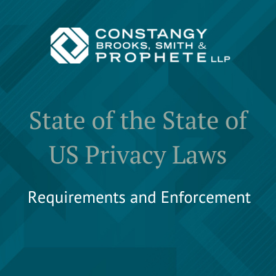 Constangy Webinar: State of the State Data Privacy Laws