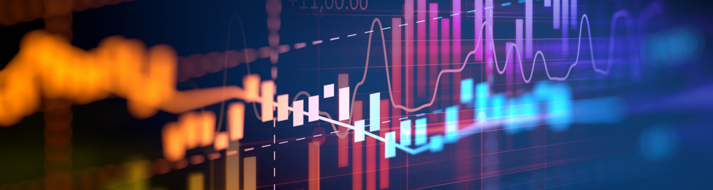 financial graph on technology abstract background represent financial crisis,financial meltdown