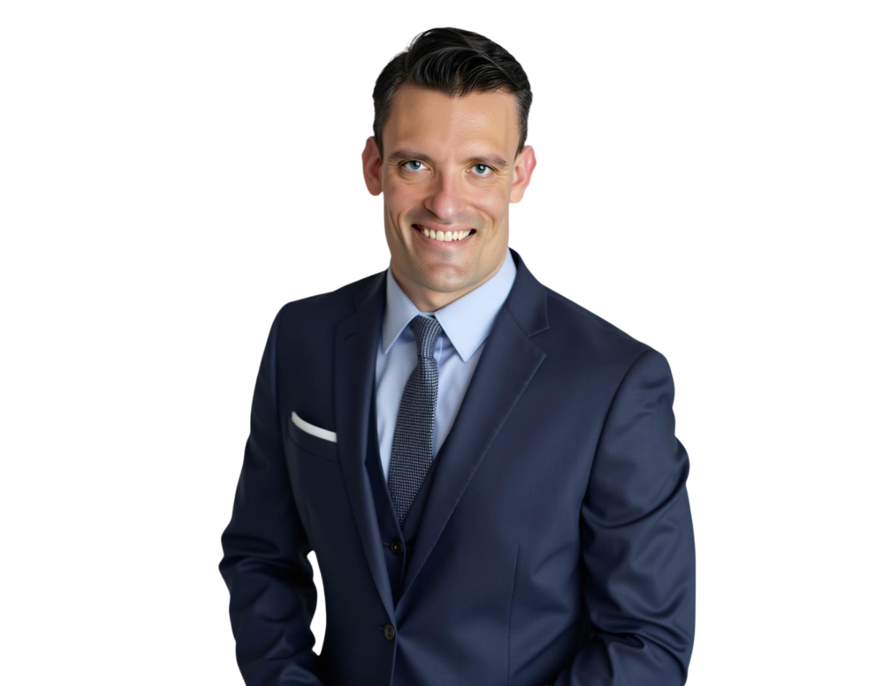 Alexander Marx, an experienced employment litigator, wearing a dark navy suit and tie. He represents employers in complex litigation matters, including PAGA actions, wage and hour disputes, and high-stakes discrimination and retal