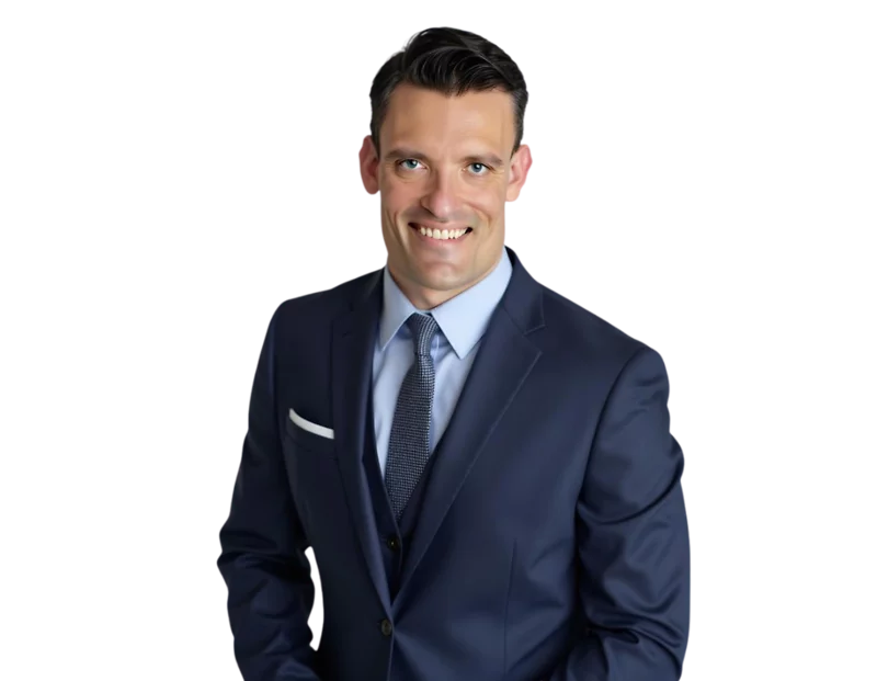 Alexander Marx, an experienced employment litigator, wearing a dark navy suit and tie. He represents employers in complex litigation matters, including PAGA actions, wage and hour disputes, and high-stakes discrimination and retal