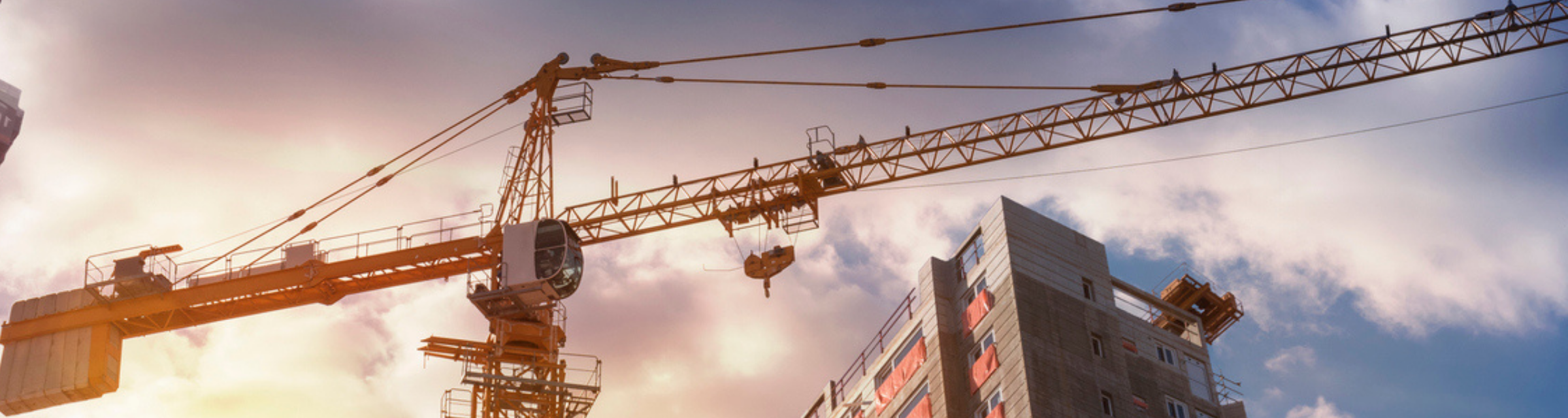 Construction Industry, Industry, Building - Activity, Construction Frame, Sunset