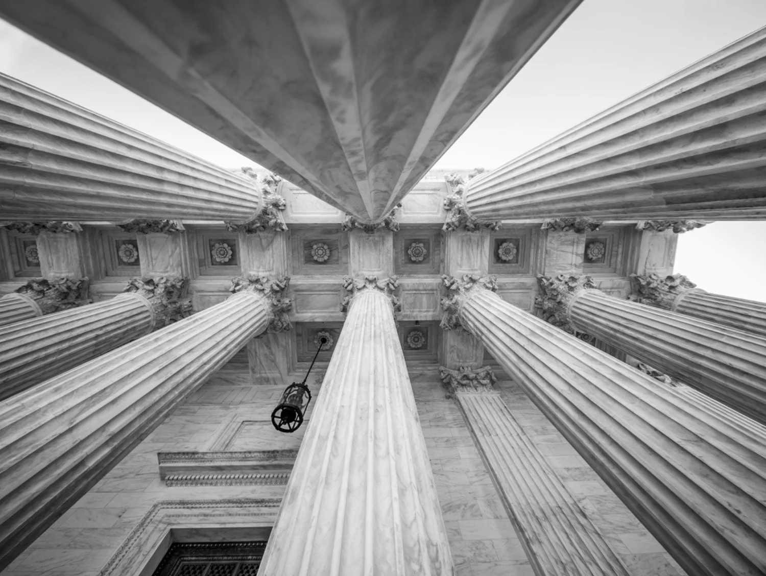 Columns at the U.S. Supreme Court building