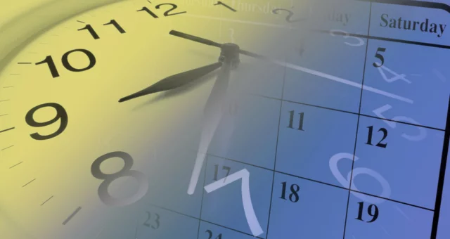 Composite of Clock and Calendar