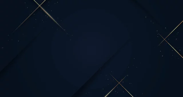 Luxurious dark blue background with sparkling gold and glitter. modern elegant abstract background