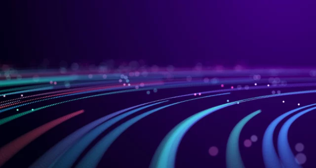 Colorful tech lines